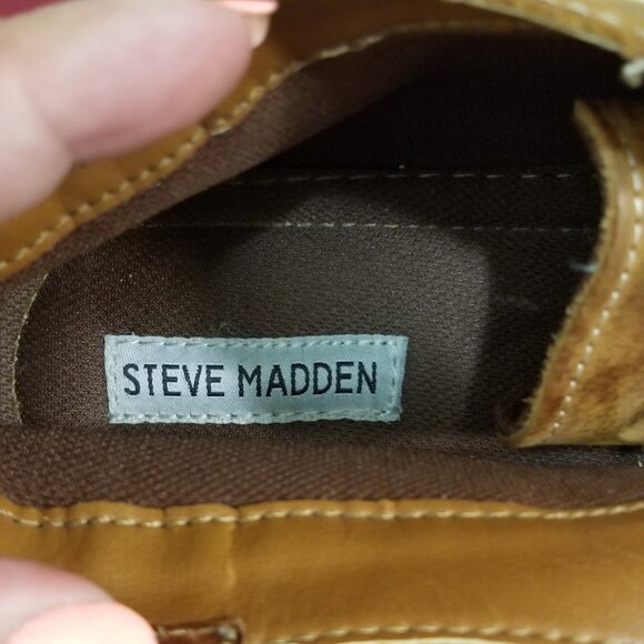 Steve Madden Mens Tan Leather Boots main image 4